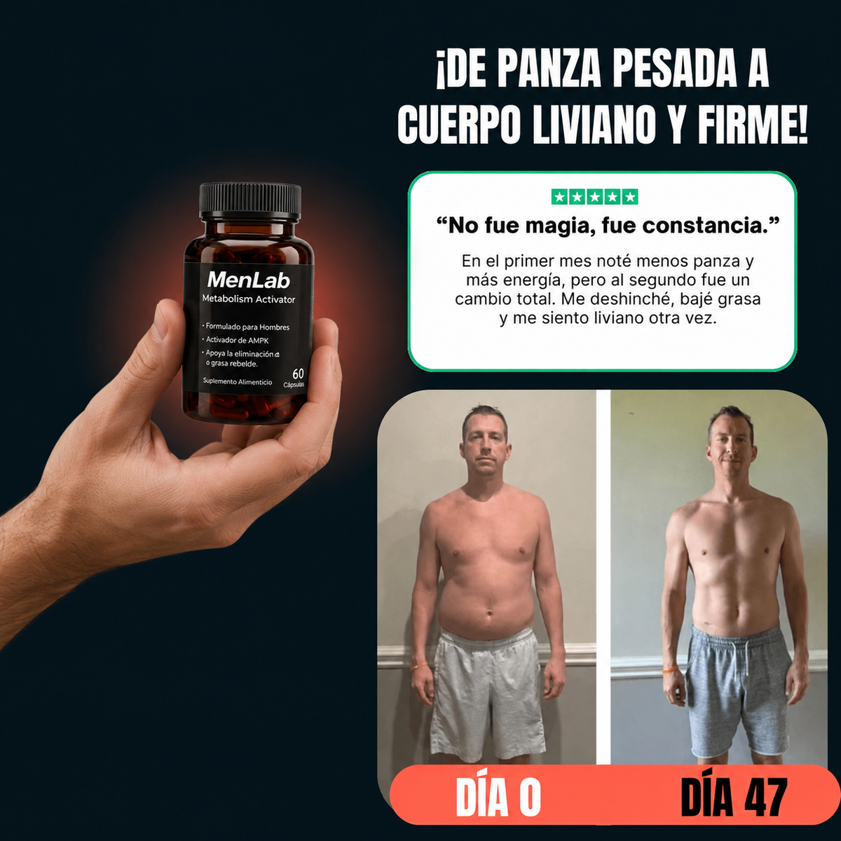 MenLab® - Recupera un aspecto firme y masculino.